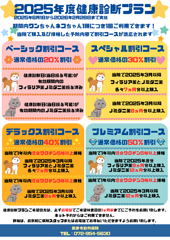 2025年度健康診断プラン