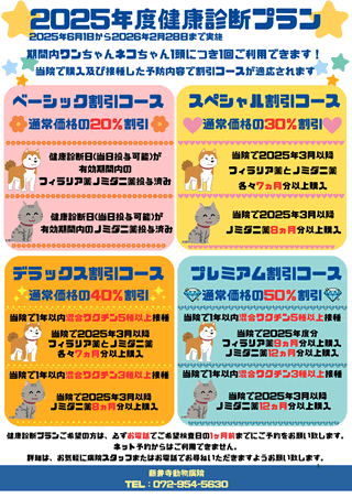 2025年度健康診断プラン